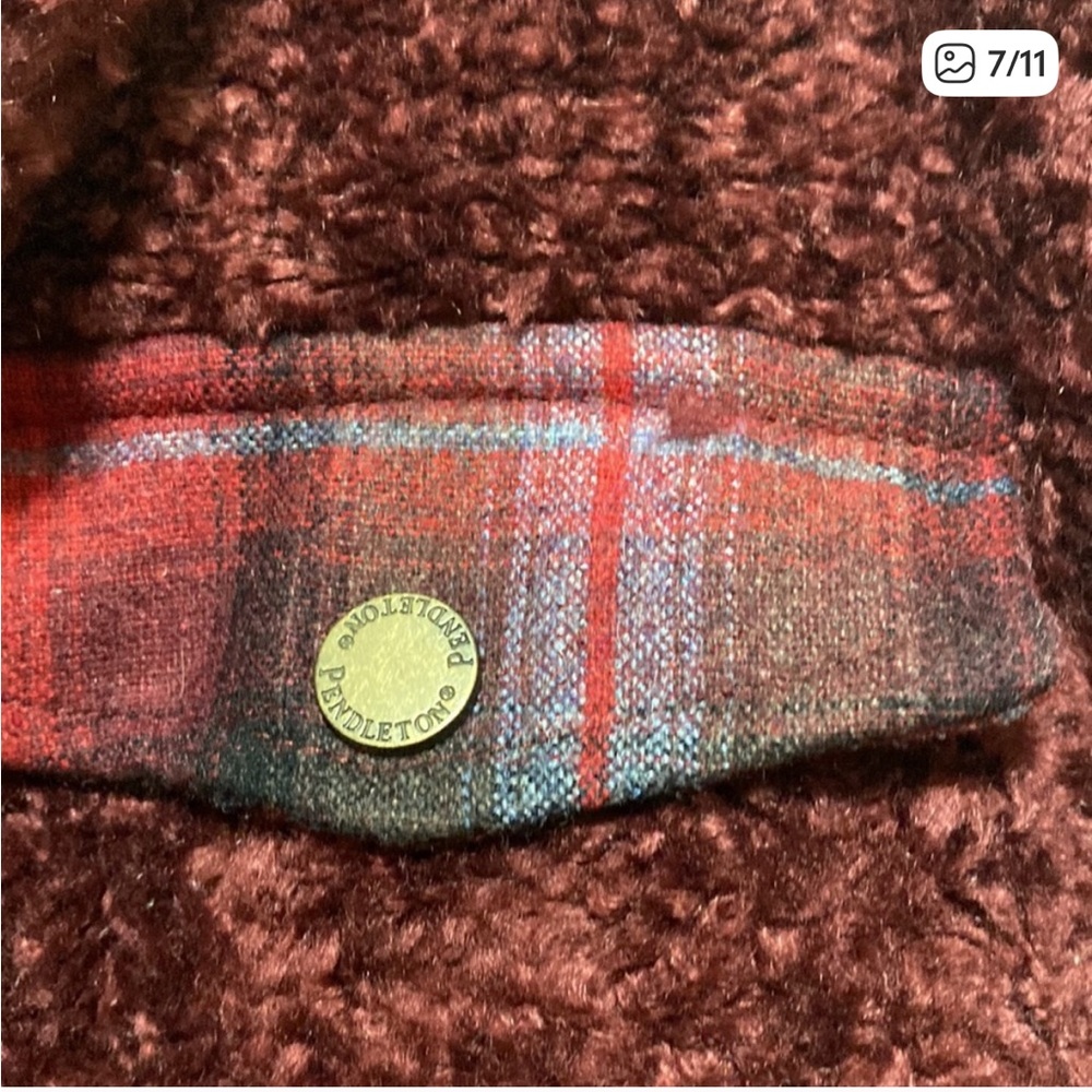 Pendleton Maroon Full Zip Jacket - image 6